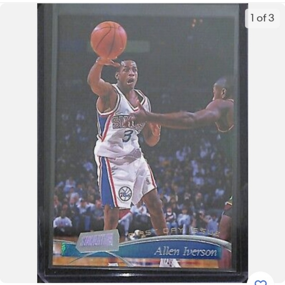 97 Allen Iverson Topps Basketball Card